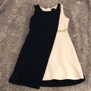 Girls size 12 navy and white dress